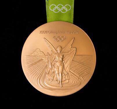 2016 Rio Olympic medal rear