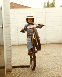 x 1976 six year old nico does on his 1st