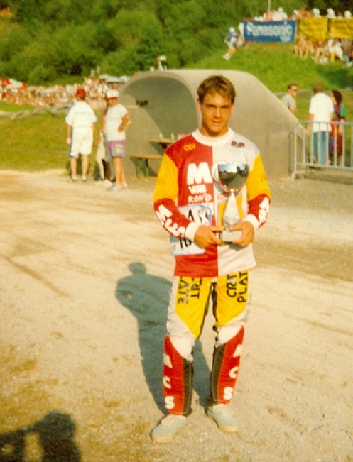 Christophe Leveque in Luzern Swiss after the Euro Championship in 1990