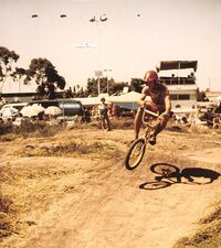 x 1976 elks bmx track la john lewis present g. does and p. karsmakers